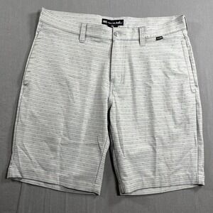 TravisMathew Golf Shorts Mens 34 Gray Performance Stretch Casual
